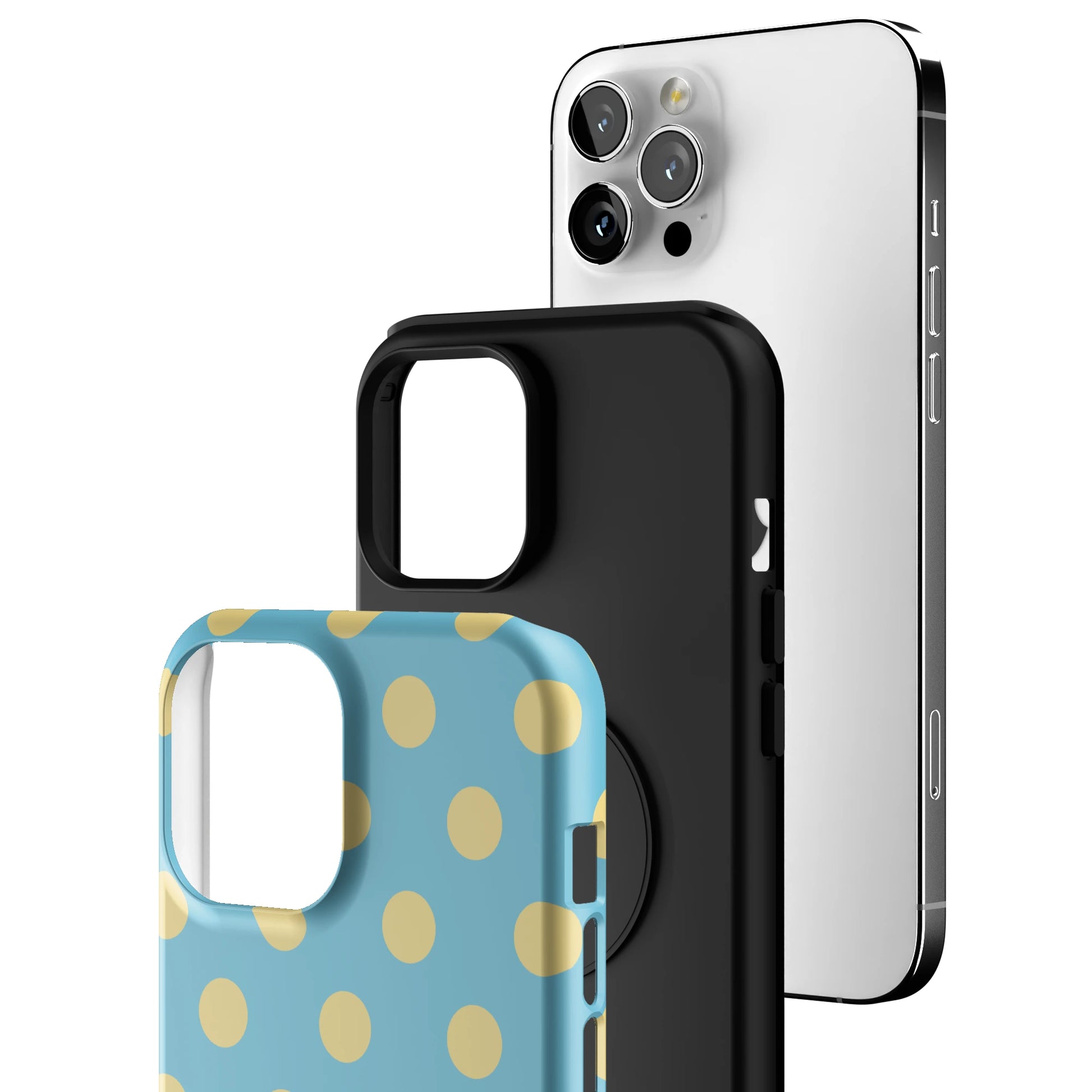 Blue Butter Polka iPhone Case gallery - Iphone_12_Pro_Max_3