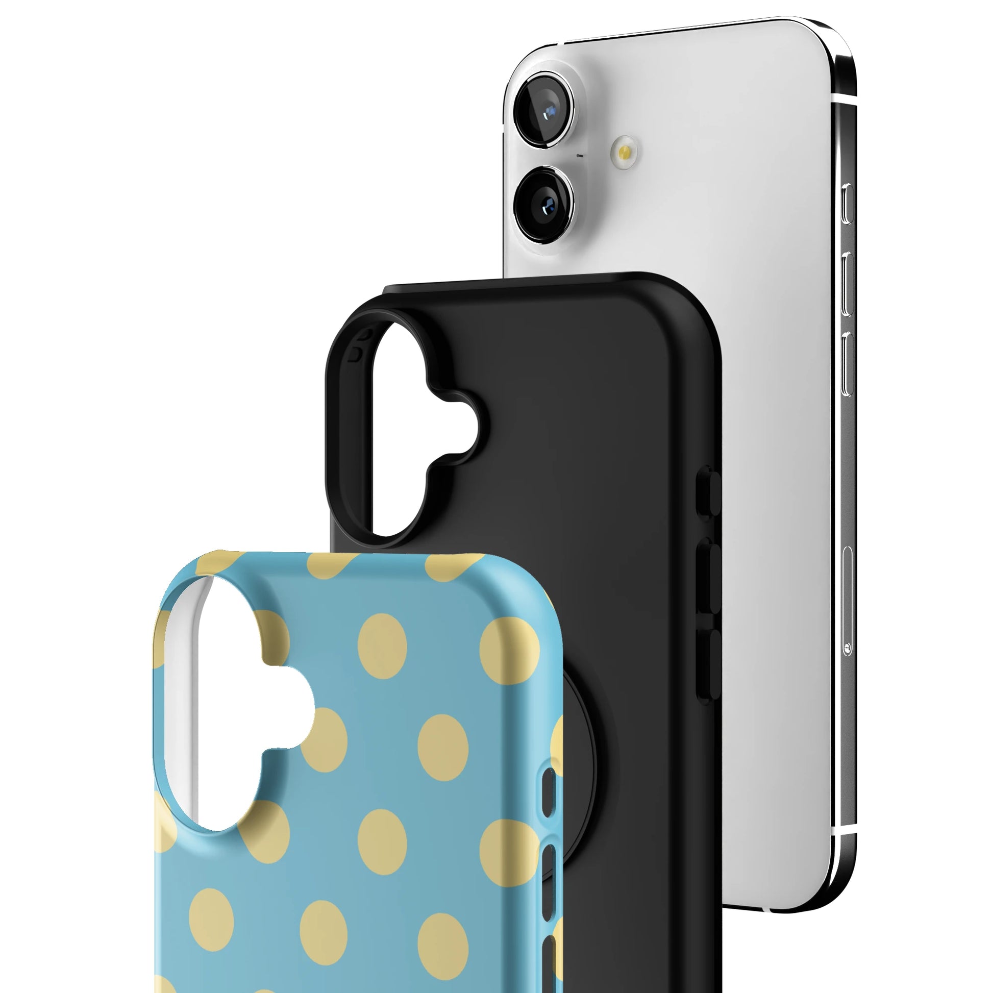 Blue Butter Polka iPhone Case gallery - Iphone_16_Mini_Air_Plus_3