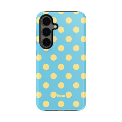 Blue Butter Polka Samsung Case - Blunt Cases
