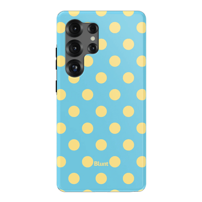 Blue Butter Polka Samsung Case - Blunt Cases