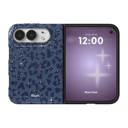 blue-cheetah-print-iphone-case iPhone 18 Duo case, view 1