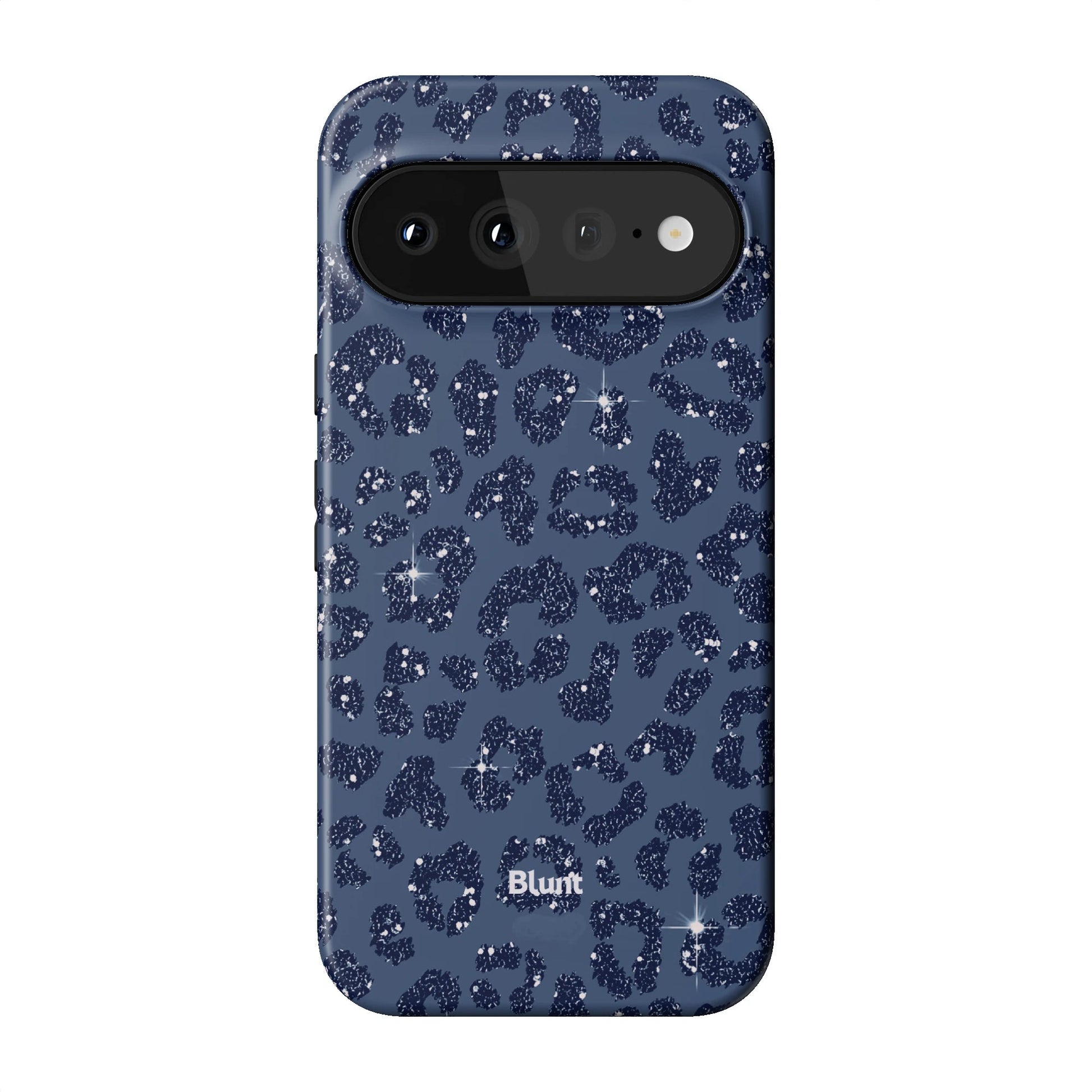 Blue Cheetah Print Pixel Case - Blunt Cases