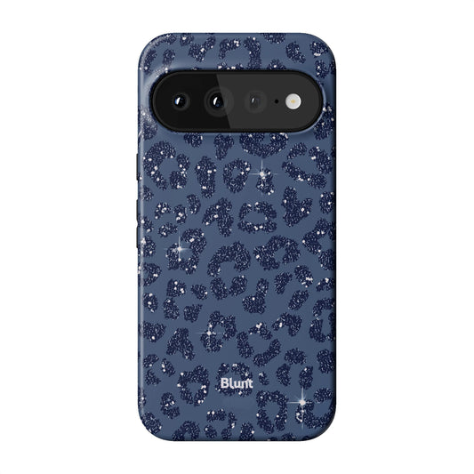 Blue Cheetah Print Pixel Case - Blunt Cases