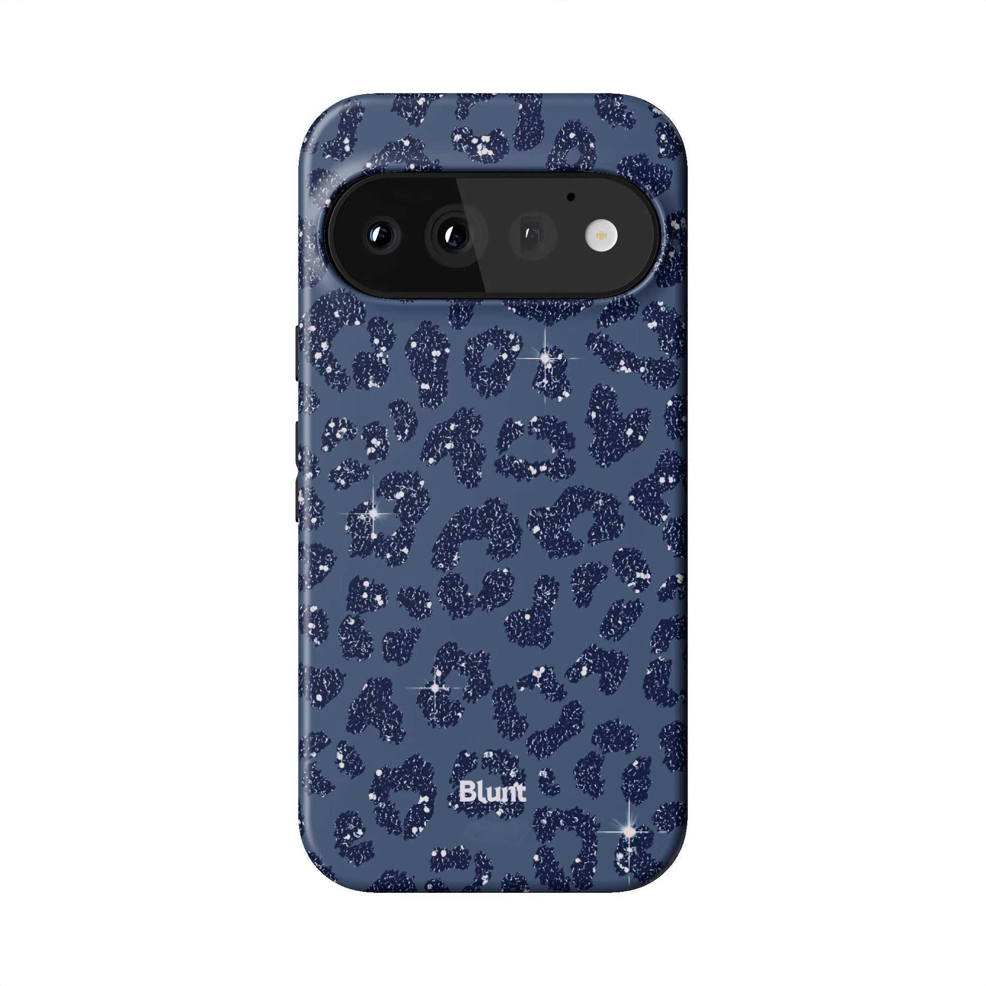 Blue Cheetah Print Pixel Case - Blunt Cases