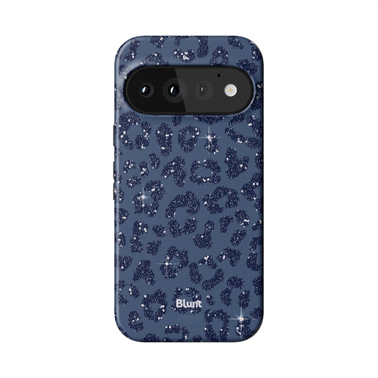 Blue Cheetah Print Pixel Case - Blunt Cases