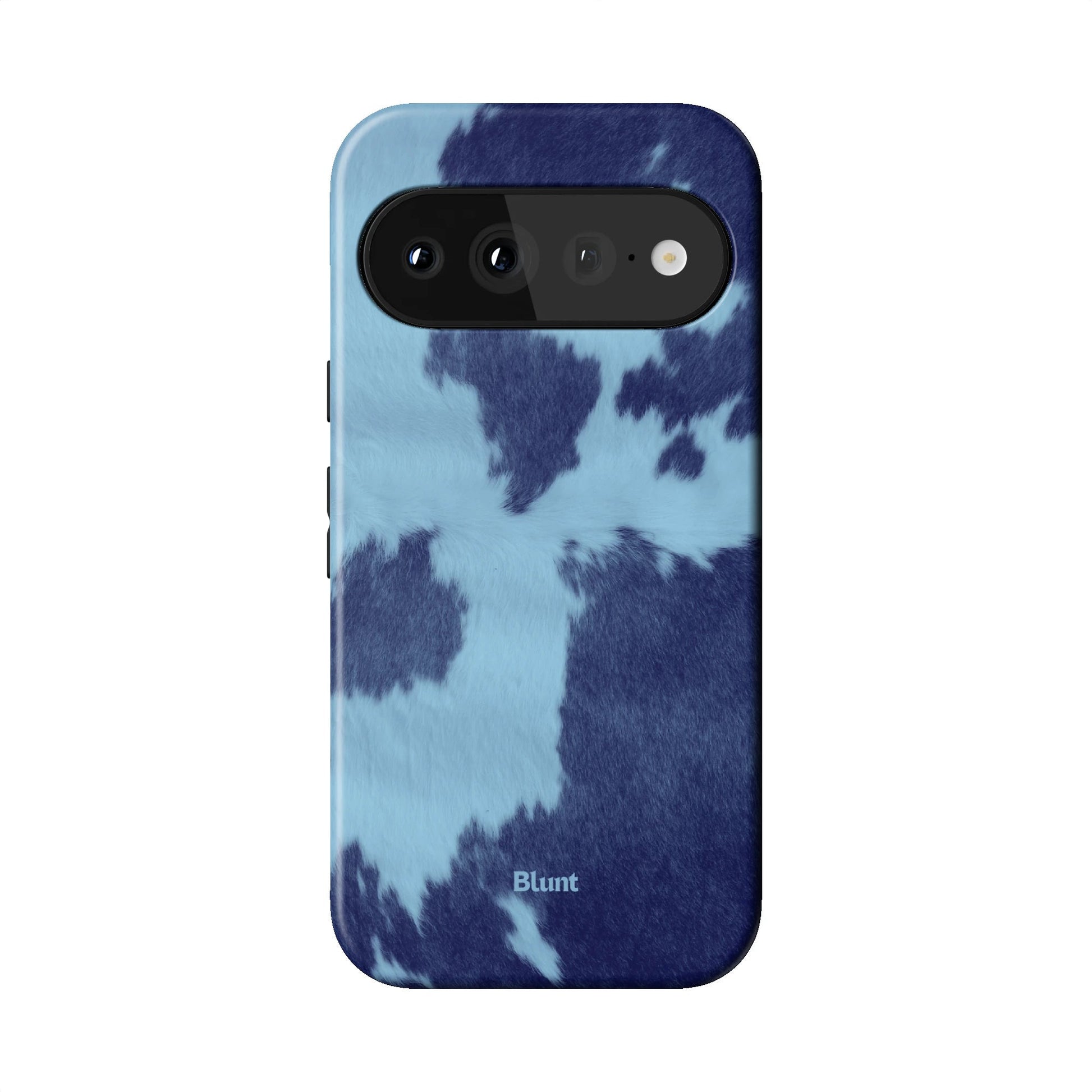 Blue Cow Print Pixel Case - Blunt Cases