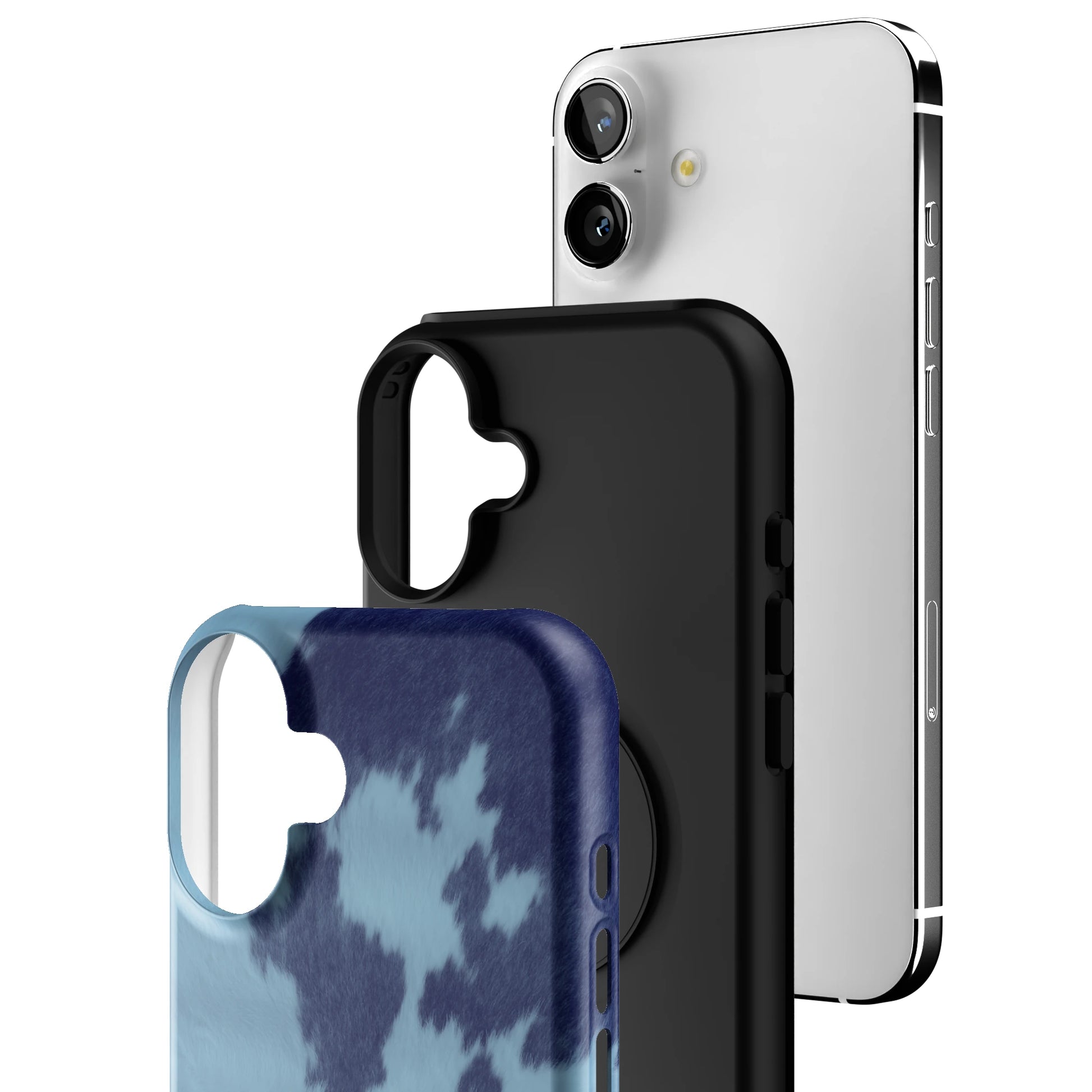 Blue Crow Print iPhone Case gallery - Iphone_16_Mini_Air_Plus_3