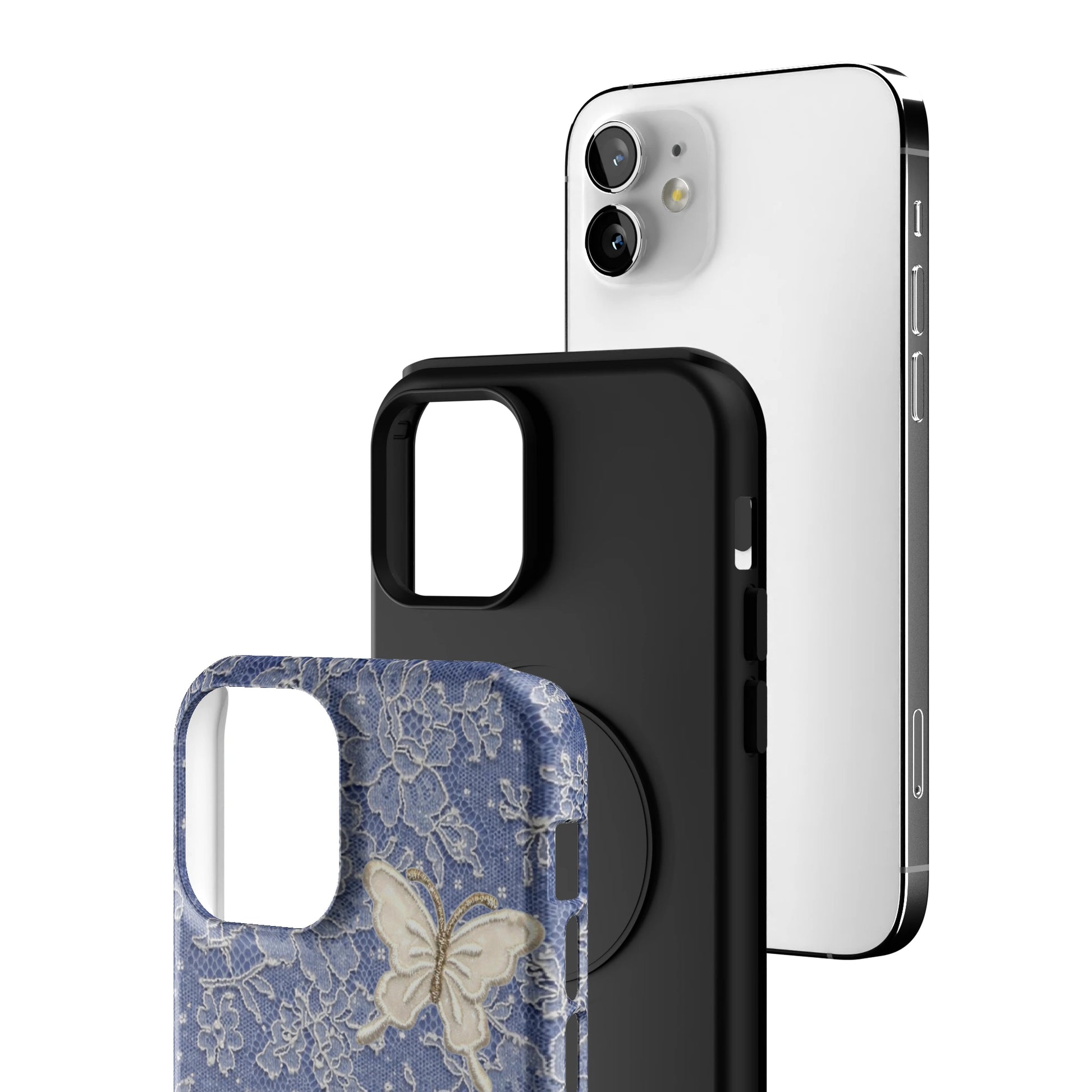 Blue Lace Butterfly iPhone Case gallery - Iphone_12_Iphone_3