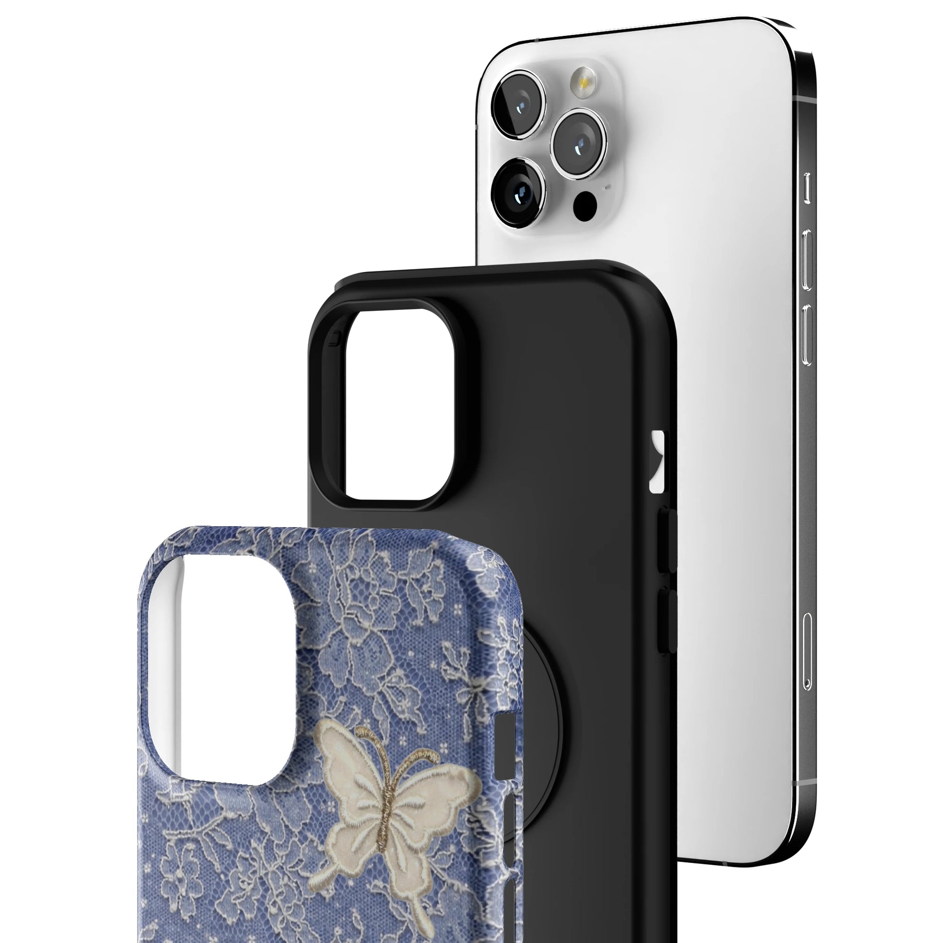 Blue Lace Butterfly iPhone Case gallery - Iphone_12_Pro_Max_3