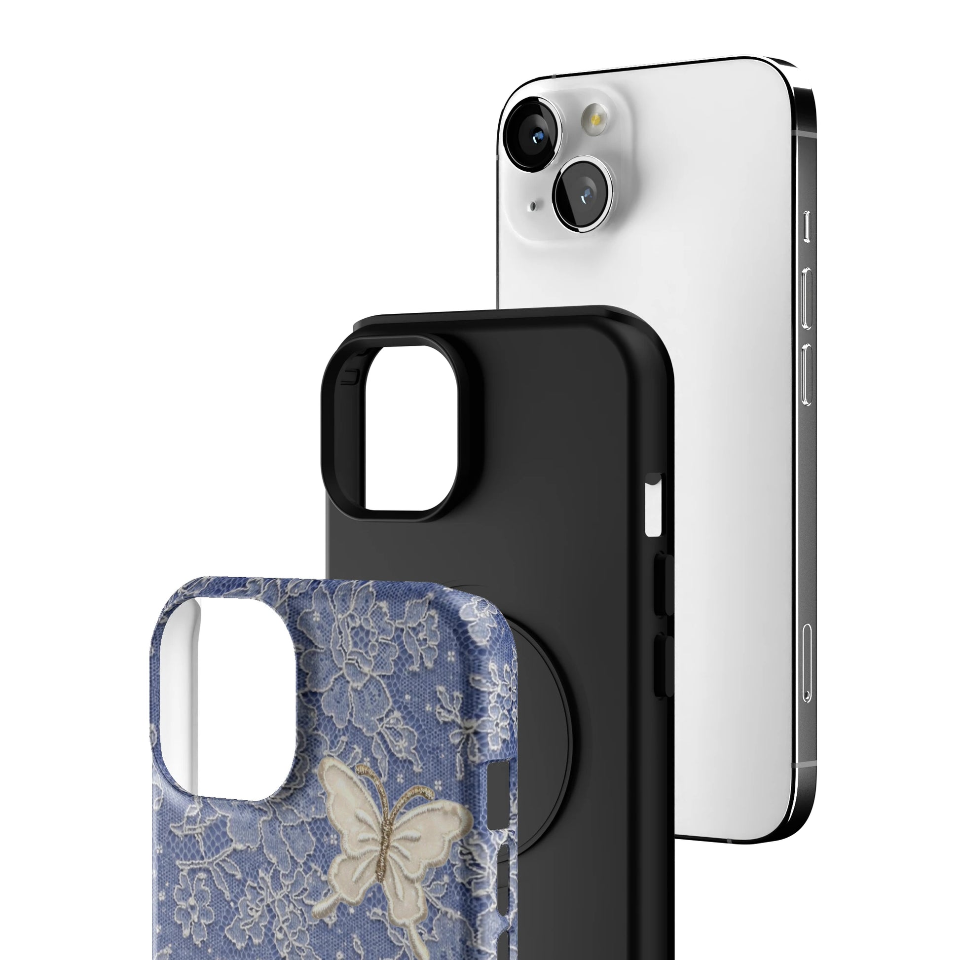 Blue Lace Butterfly iPhone Case gallery - Iphone_13_Iphone_3