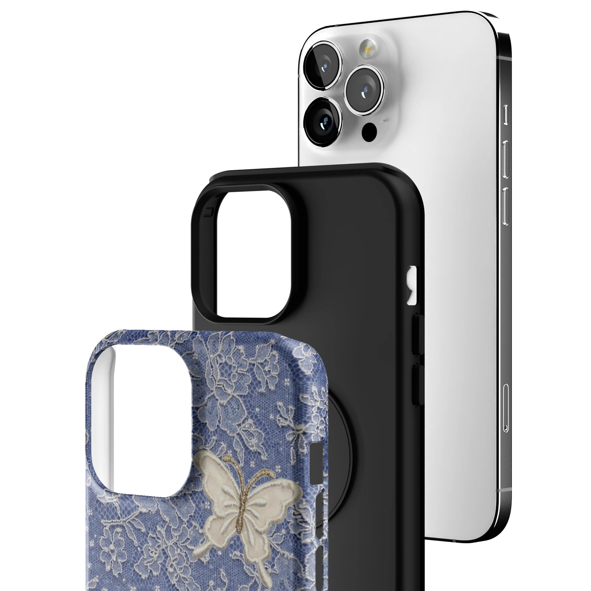 Blue Lace Butterfly iPhone Case gallery - Iphone_13_Pro_Max_3