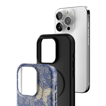 Blue Lace Butterfly iPhone Case gallery - Iphone_15_Pro_3