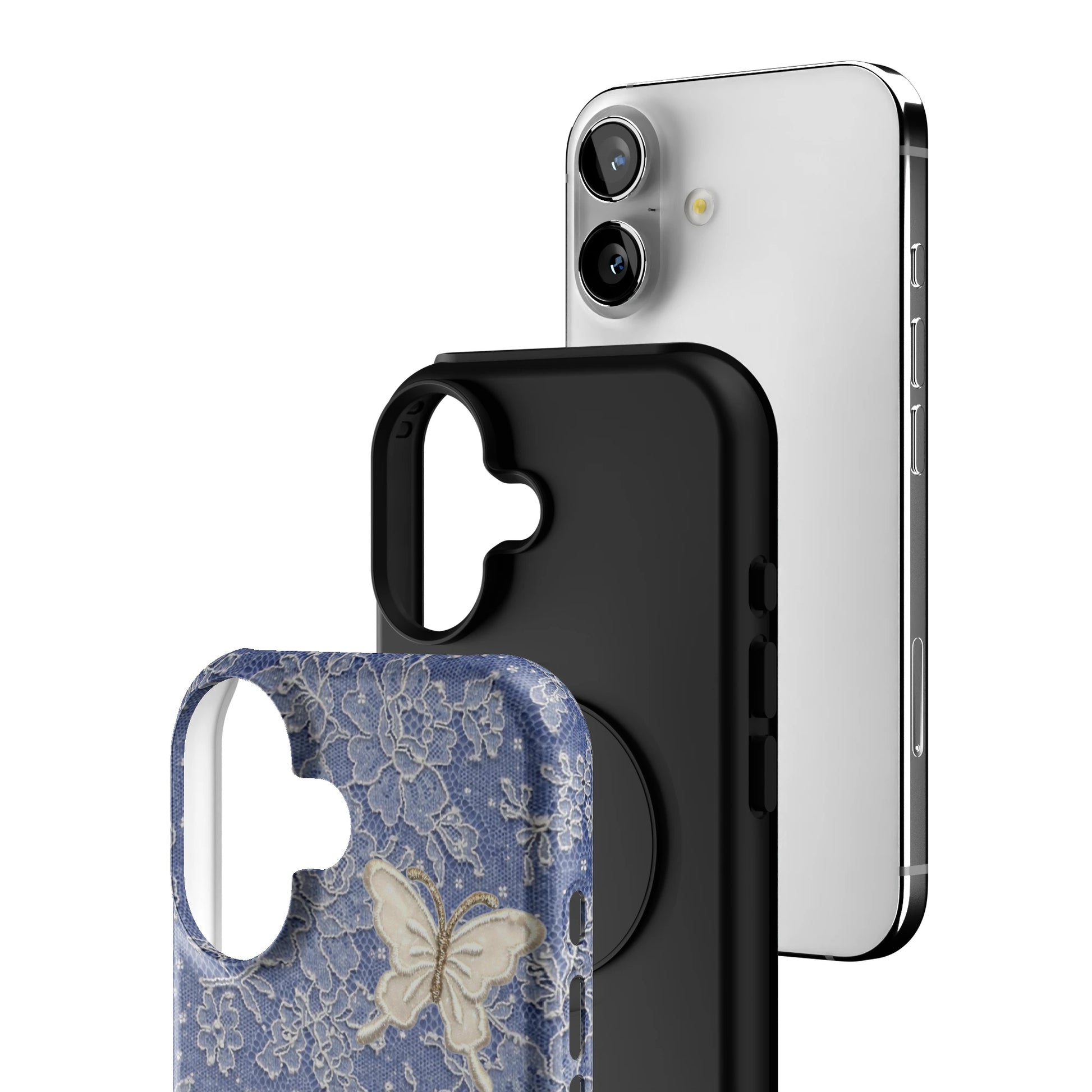 Blue Lace Butterfly iPhone Case gallery - Iphone_16_Iphone_3