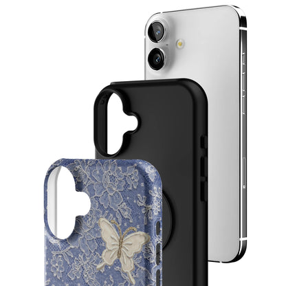 Blue Lace Butterfly iPhone Case gallery - Iphone_16_Mini_Air_Plus_3