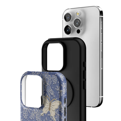 Blue Lace Butterfly iPhone Case gallery - Iphone_16_Pro_3