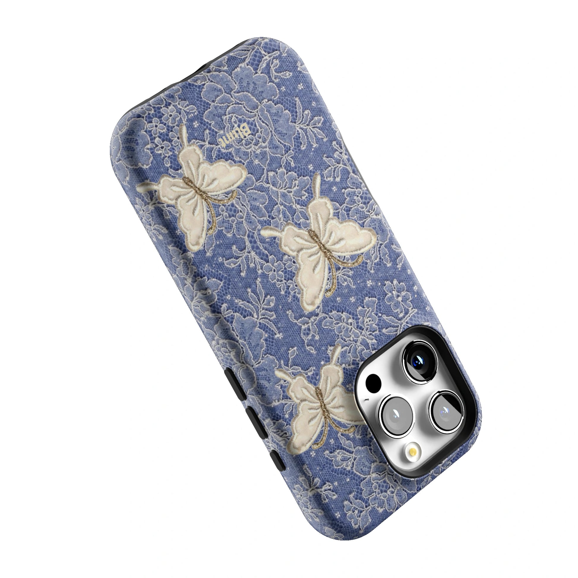 Blue Lace Butterfly iPhone Case gallery - Iphone_16_Pro_5
