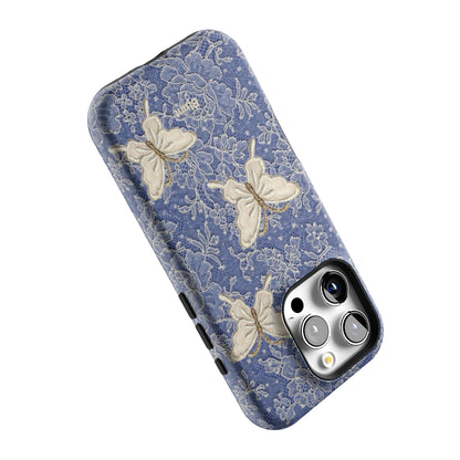 Blue Lace Butterfly iPhone Case gallery - Iphone_16_Pro_5