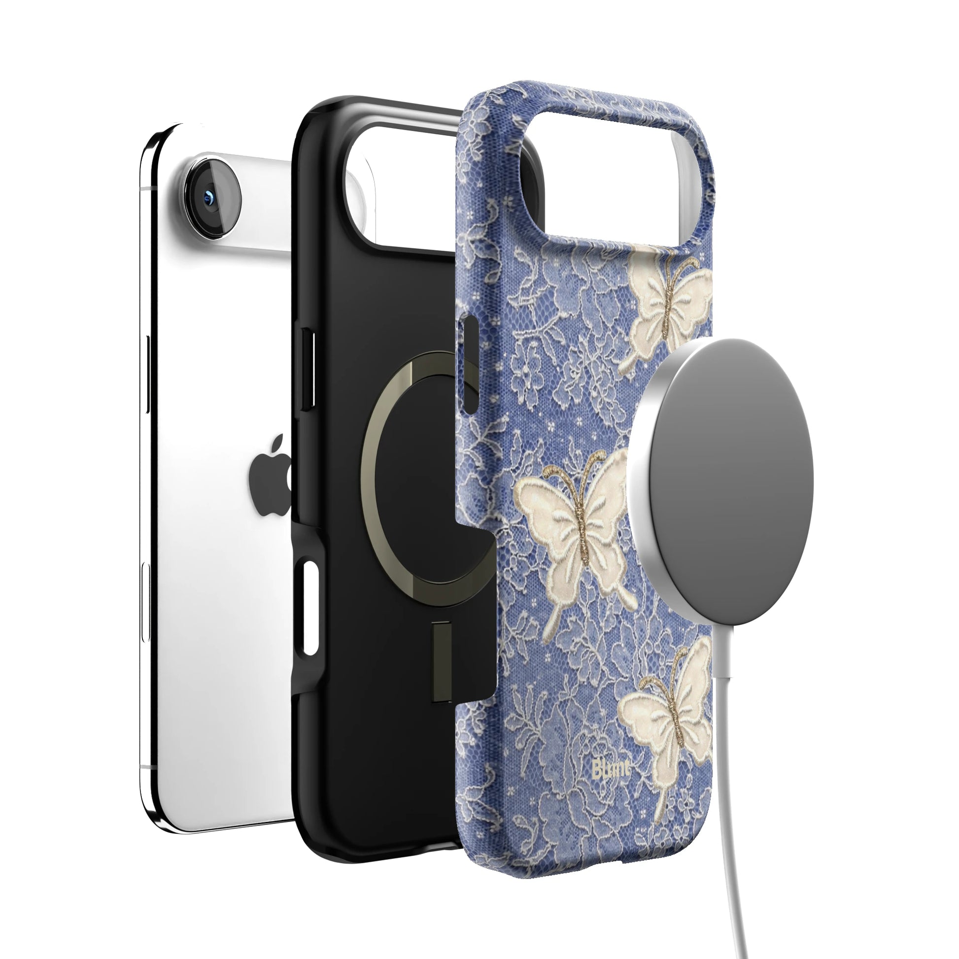 Blue Lace Butterfly iPhone Case gallery - Iphone_17_Air_4
