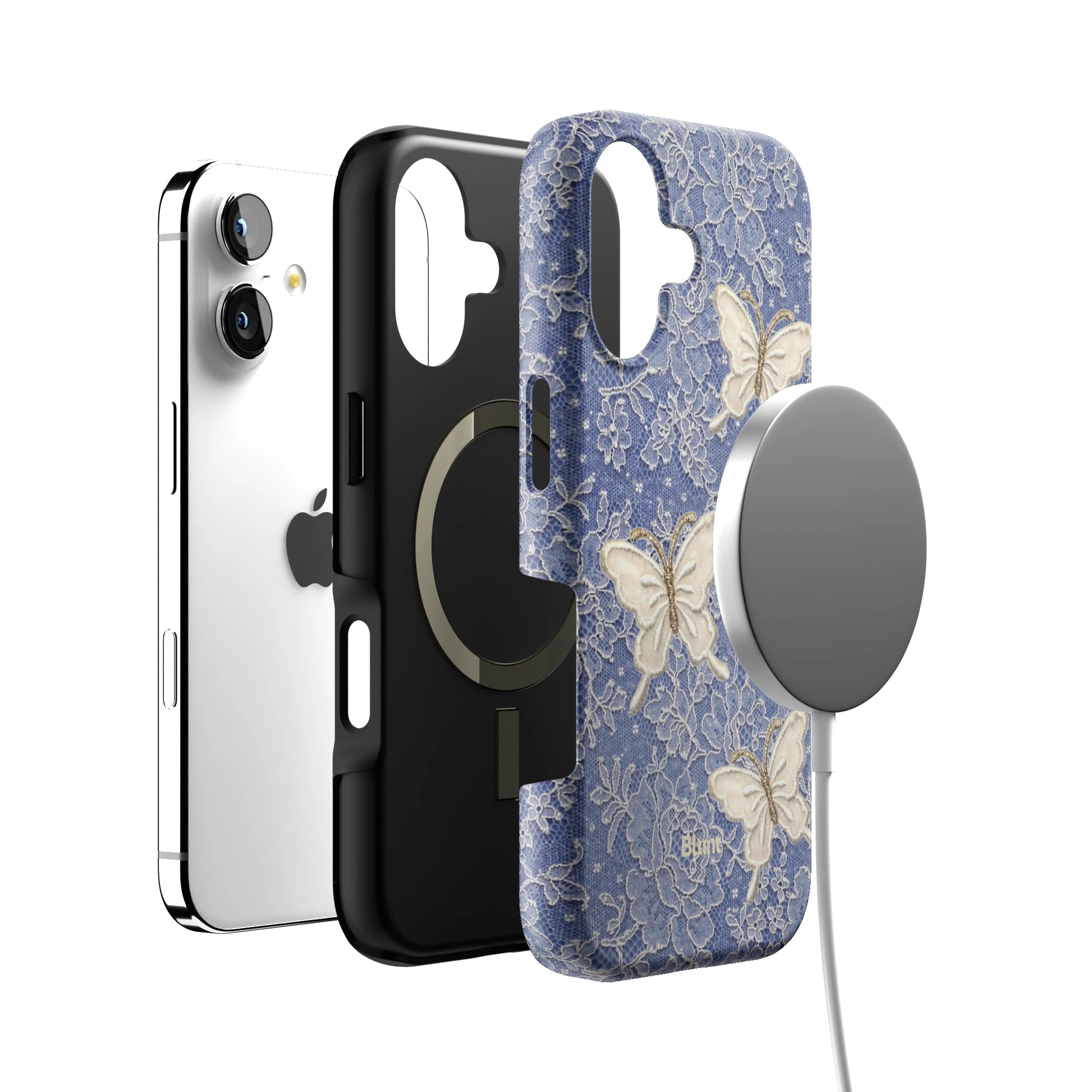 Blue Lace Butterfly iPhone Case gallery - Iphone_17_Iphone_4