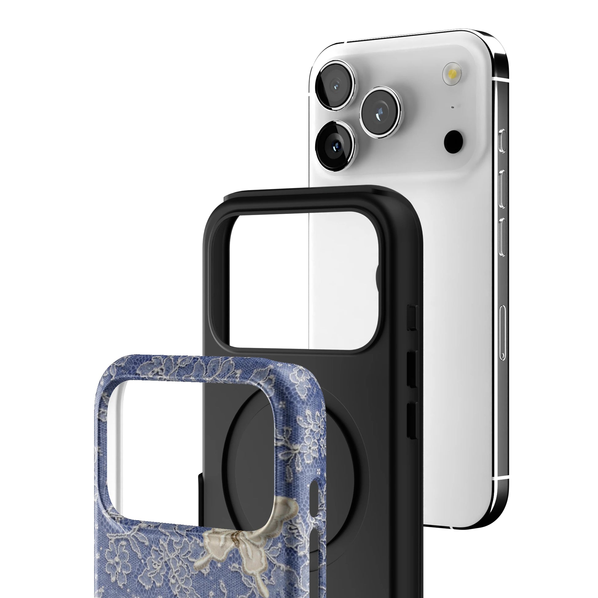 Blue Lace Butterfly iPhone Case gallery - Iphone_17_Pro_3