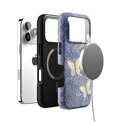 Blue Lace Butterfly iPhone Case gallery - Iphone_17_Pro_4