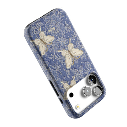 Blue Lace Butterfly iPhone Case gallery - Iphone_17_Pro_5