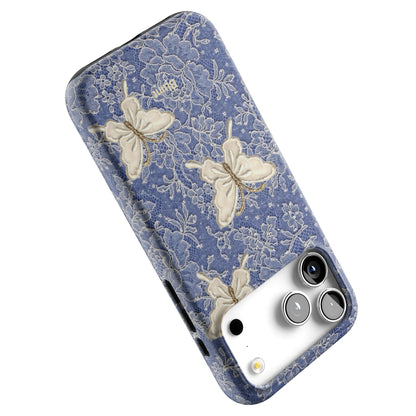 Blue Lace Butterfly iPhone Case gallery - Iphone_17_Pro_Max_5