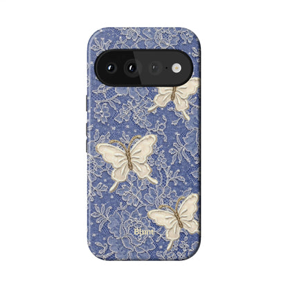 Blue Lace Butterfly Pixel Case - Blunt Cases