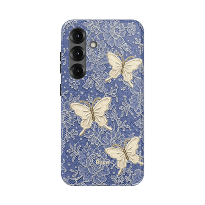 Blue Lace Butterfly Samsung Case - Blunt Cases