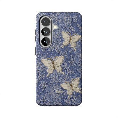 Blue Lace Butterfly Samsung Case - Blunt Cases