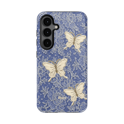 Blue Lace Butterfly Samsung Case - Blunt Cases