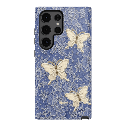 Blue Lace Butterfly Samsung Case - Blunt Cases