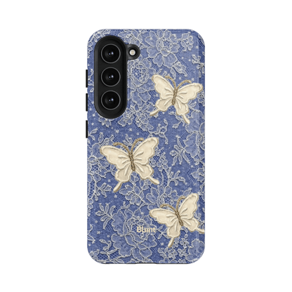Blue Lace Butterfly Samsung Case - Blunt Cases