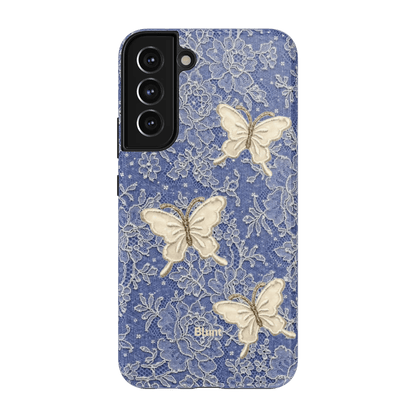 Blue Lace Butterfly Samsung Case - Blunt Cases
