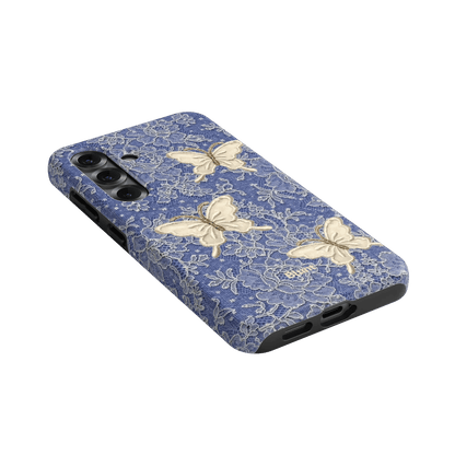 Blue Lace Butterfly Samsung Case - Blunt Cases
