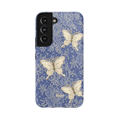 Blue Lace Butterfly Samsung Case - Blunt Cases
