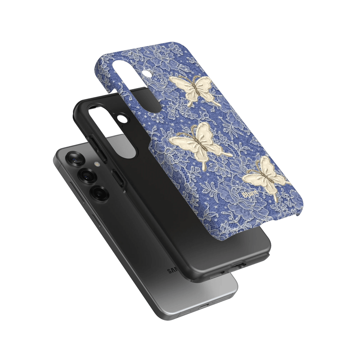 Blue Lace Butterfly Samsung Case - Blunt Cases
