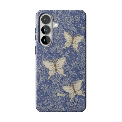 Blue Lace Butterfly Samsung Case - Blunt Cases