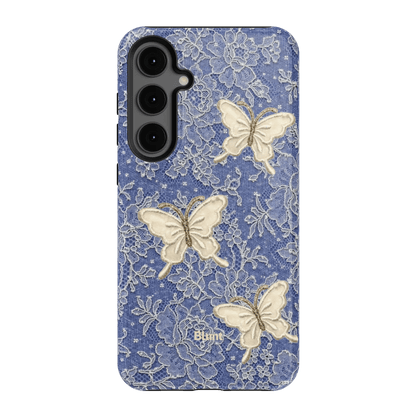 Blue Lace Butterfly Samsung Case - Blunt Cases