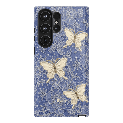 Blue Lace Butterfly Samsung Case - Blunt Cases