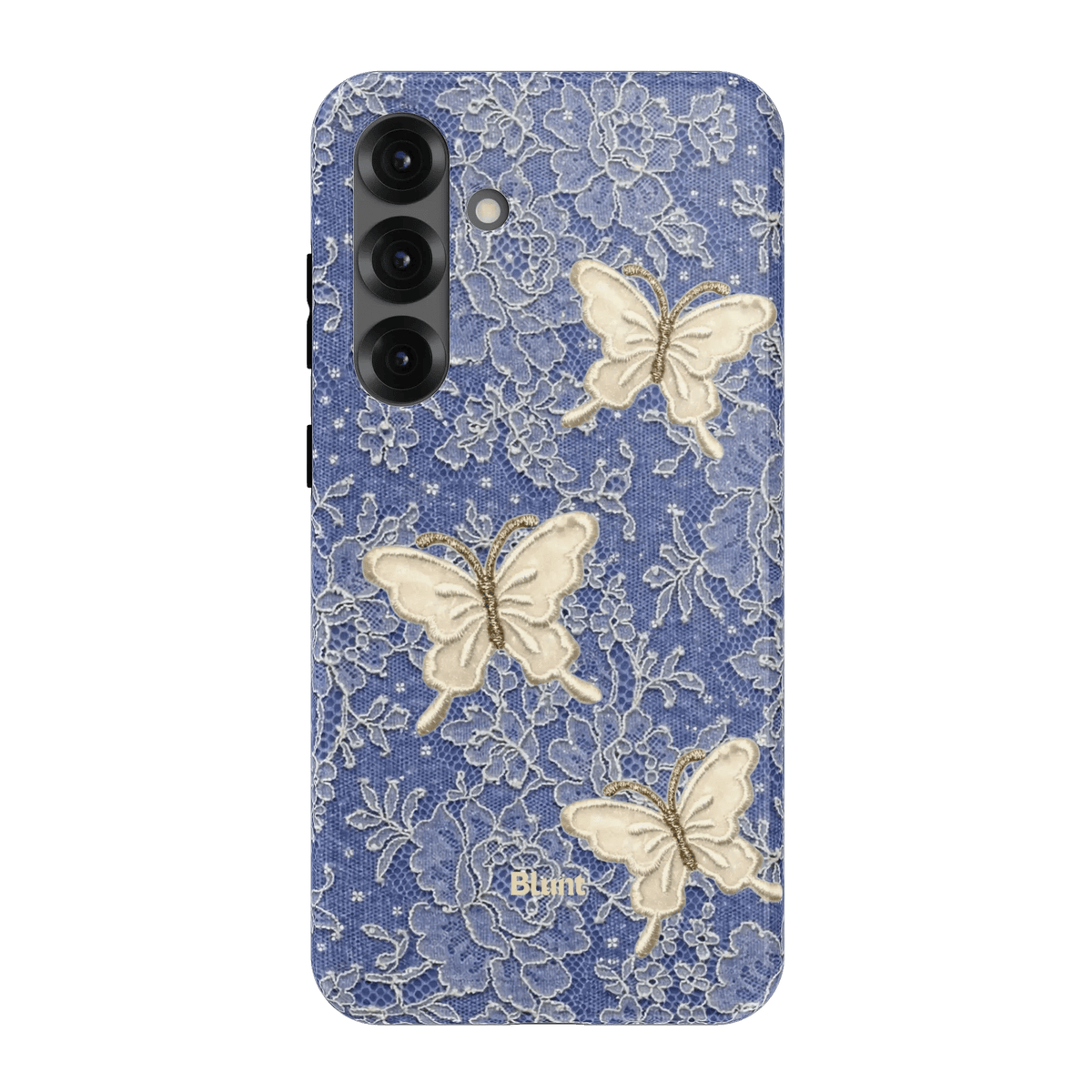 Blue Lace Butterfly Samsung Case - Blunt Cases