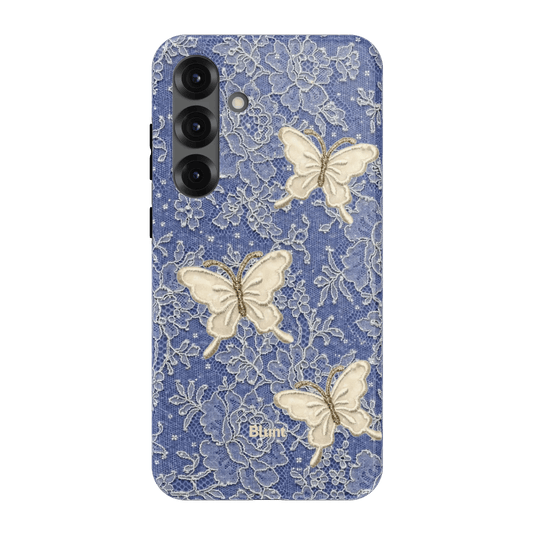 Blue Lace Butterfly Samsung Case - Blunt Cases