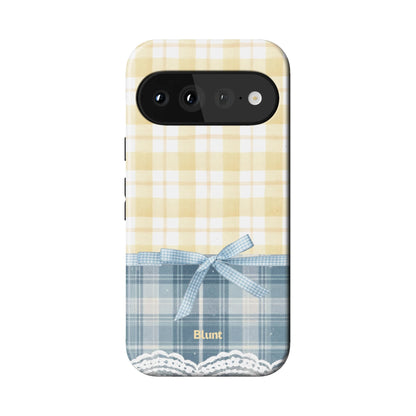 Blue Lemonplaid Pixel Case - Blunt Cases