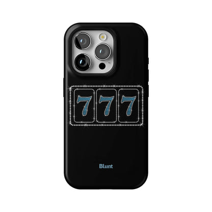 Blue Lucky 777 iPhone Case gallery - Iphone_15_Pro_1