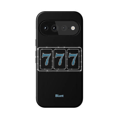 Blue Lucky 777 Pixel Case - Blunt Cases