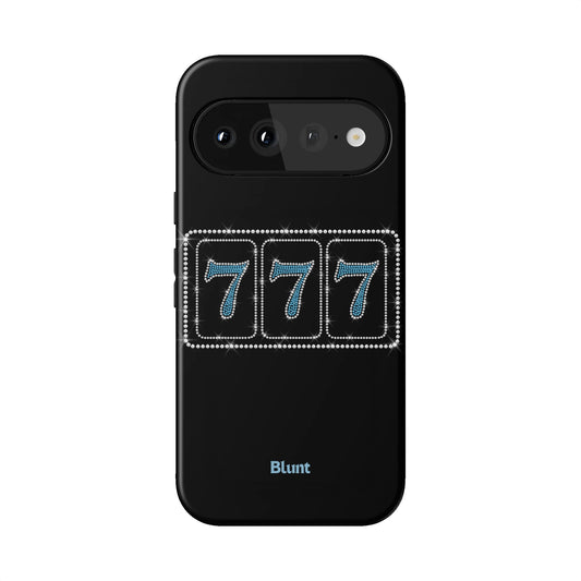 Blue Lucky 777 Pixel Case - Blunt Cases