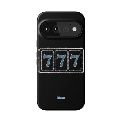 Blue Lucky 777 Pixel Case - Blunt Cases