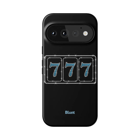 Blue Lucky 777 Pixel Case - Blunt Cases
