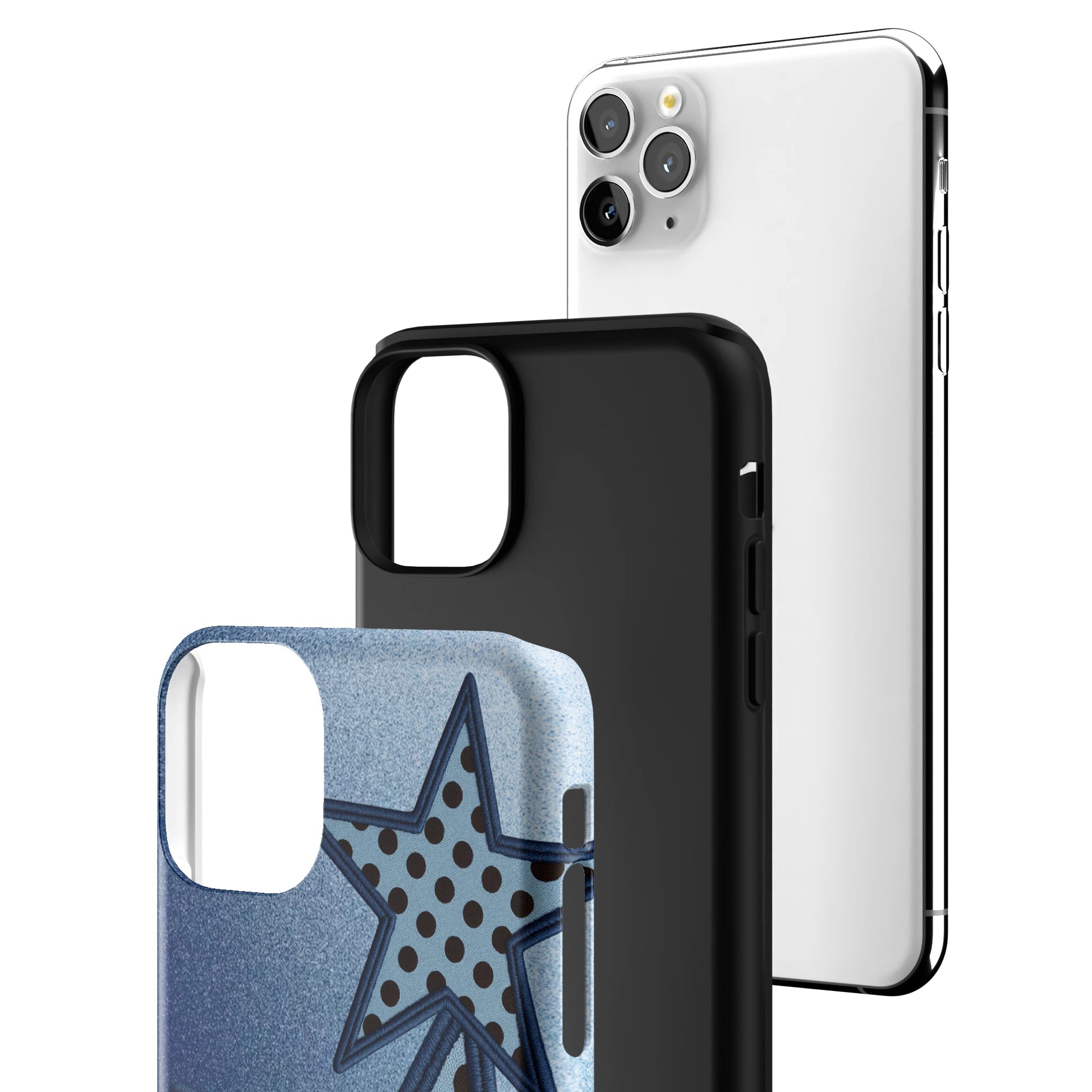 Blue Polka Star iPhone Case gallery - Iphone_11_Pro_Max_3