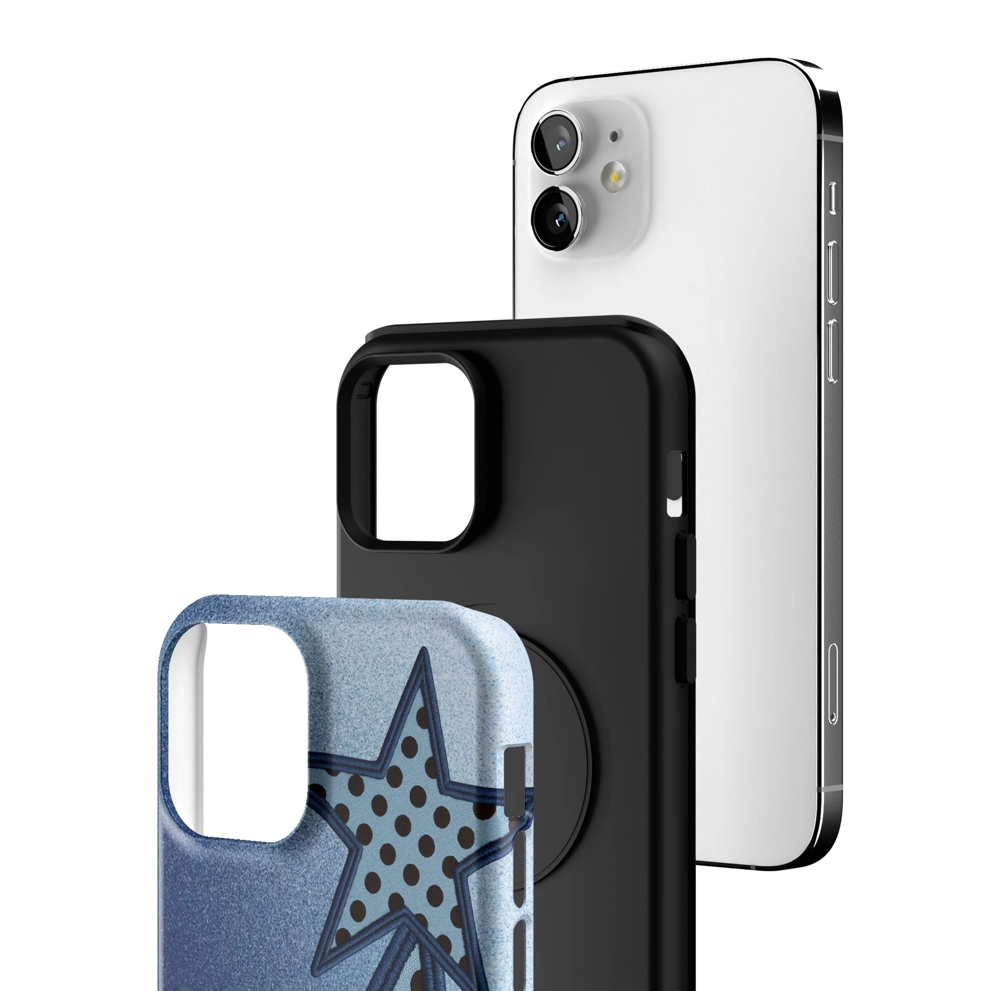 Blue Polka Star iPhone Case gallery - Iphone_12_Iphone_3